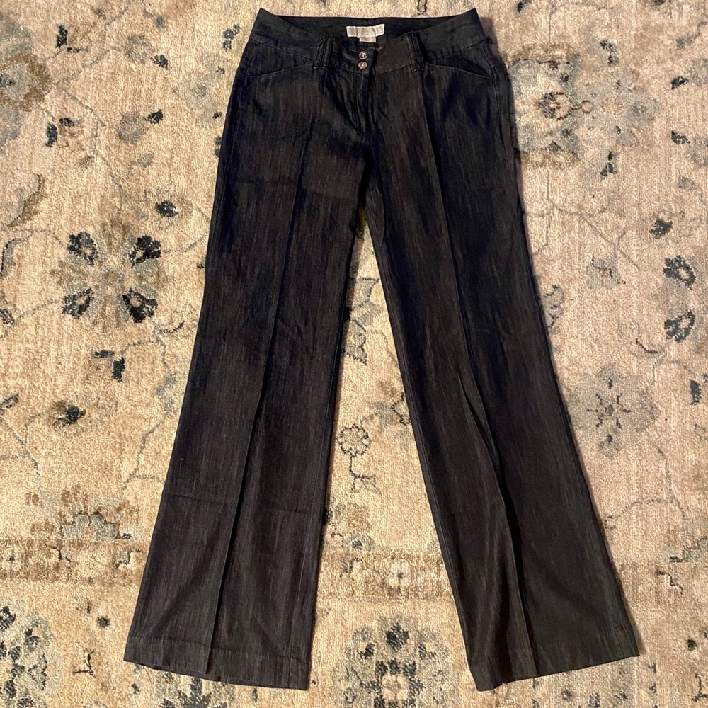 Michael Kors Dark Wash, Wide Leg Jeans
